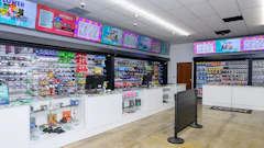 Interior sales floor of the dispensary in San Jose, Calif.