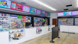 Interior sales floor of the dispensary in San Jose, Calif.