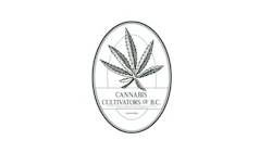 Cannabis Cultivators of B.C. logo featuring a cannabis leaf in an oval badge with Canada text