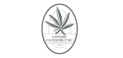 Cannabis Cultivators of B.C. logo featuring a cannabis leaf in an oval badge with Canada text