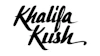 Khalifa Kush stylized script logo in black