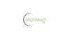 MariMed Inc. logo featuring a teal crescent symbol with lime green text