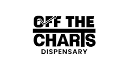 Off The Charis Dispensary logo with checkmark icon and bold black text