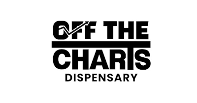 Off The Charis Dispensary logo with checkmark icon and bold black text