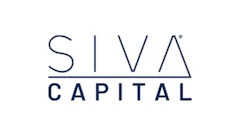 SIVA Capital logo featuring navy blue text with geometric triangle symbol