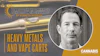 Article header for 'Tomorrow in Cannabis' by Kenneth Morrow discussing heavy metals and vape carts, featuring author portrait