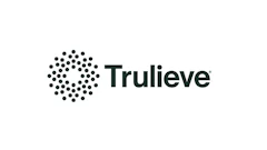 Trulieve logo featuring a circular dot pattern symbol with teal text wordmark